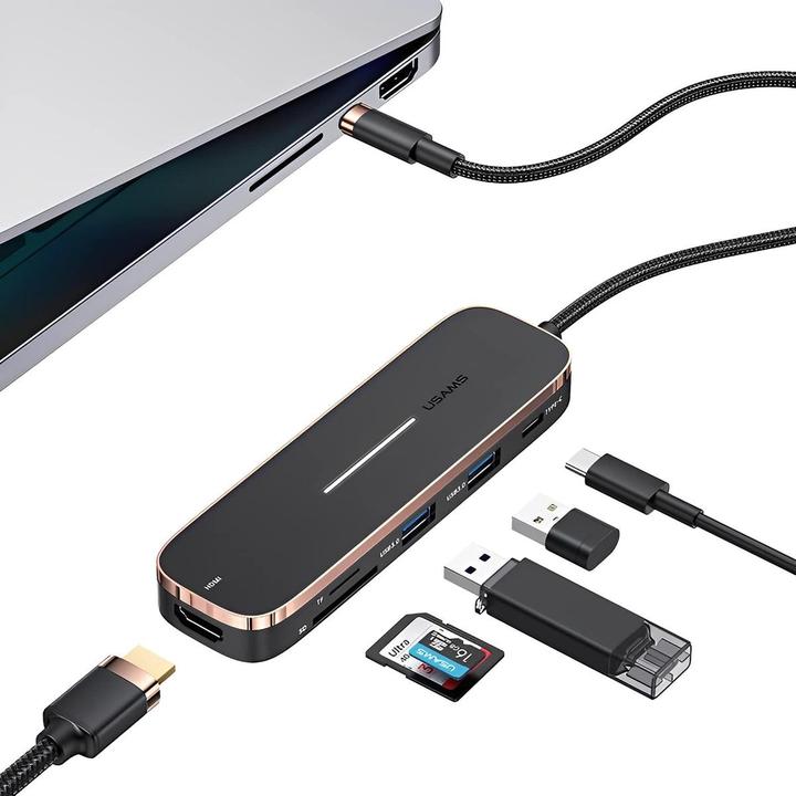 Produktbild Usams SJ575HUB01 (USB-C, 6 Ports)