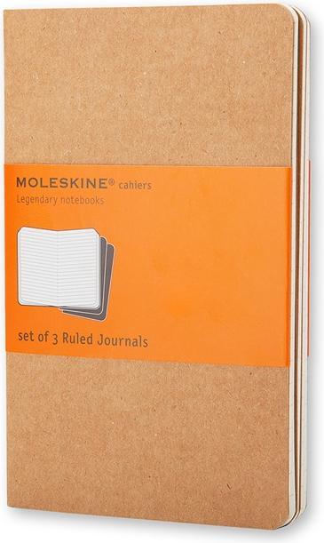 Image du produit Moleskine Coffret de poche Cahier de 3 (A6, À rayures, Couverture souple)