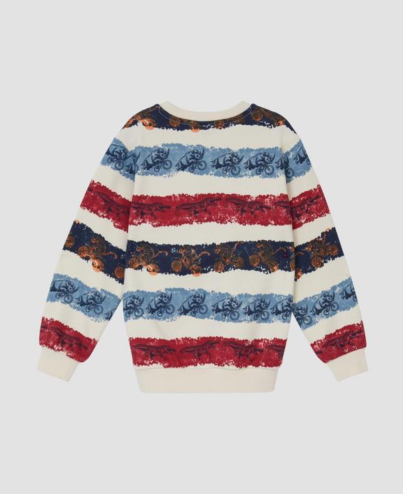 Produktbild s.Oliver Sweatshirt Sweatshirt aus Baumwollmix mit All-over-Print (140)