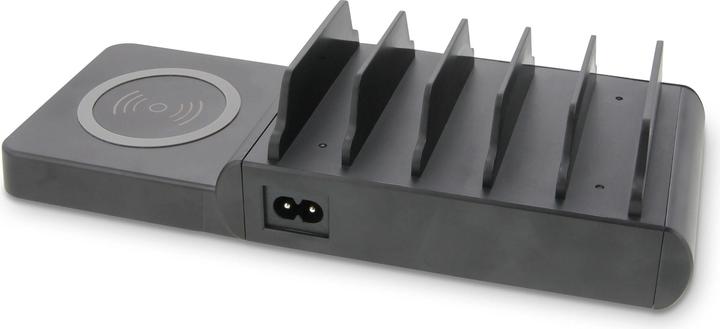 Produktbild LMP DuoCharge 5+1 Port,GaN charging station Qi2 charging pad (150 W)
