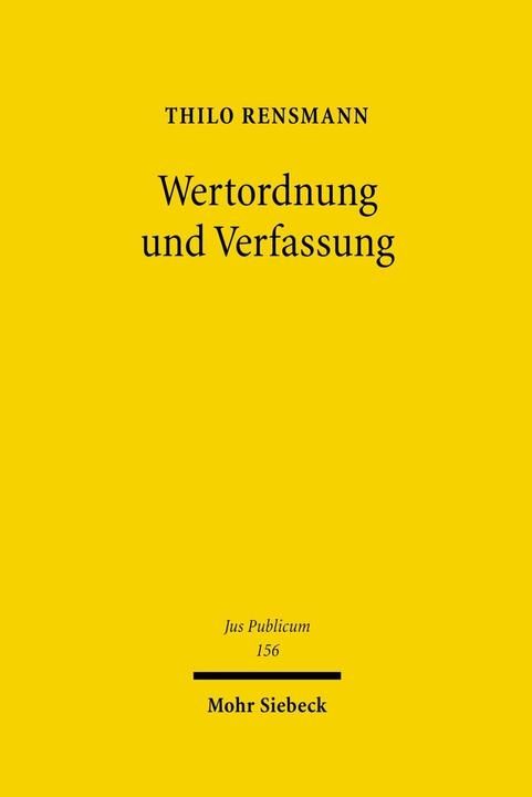 Produktbild Wertordnung und Verfassung (Deutsch, 2007)