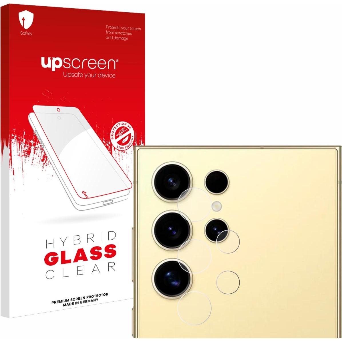 upscreen Scratch Shield Panzerglasfolie (1 Stück, Samsung Galaxy S24 Ultra), Smartphone Schutzfolie, Transparent