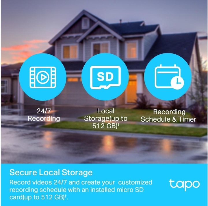Image du produit TP-Link Tapo C500 FHD Caméra d'extérieur 360° MicroSD (1920 x 1080 Pixels)