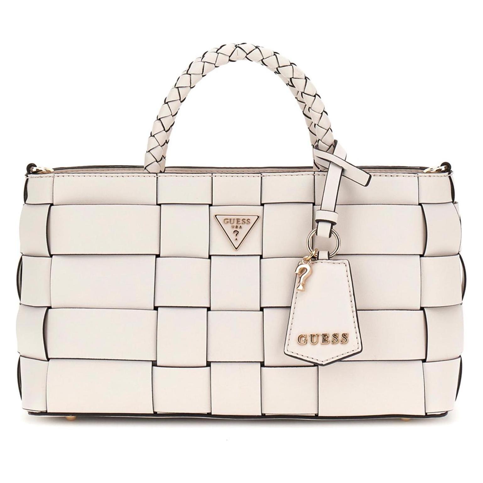 Guess, Damen, Handtasche, Maylee Girlfriend Satchel, Weiss