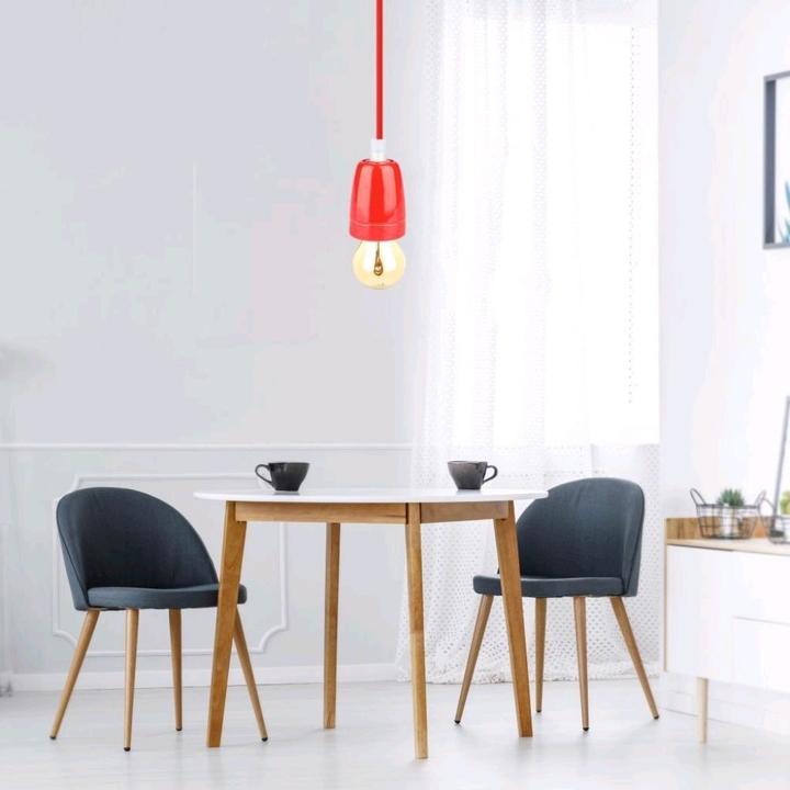 Produktbild V-TAC VT7998R Porzellan Lampe Hänge Rot (E27)