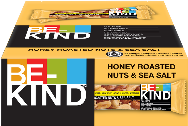 Immagine prodotto Be-Kind Noci tostate al miele e sale marino 12 pezzi (480 g)