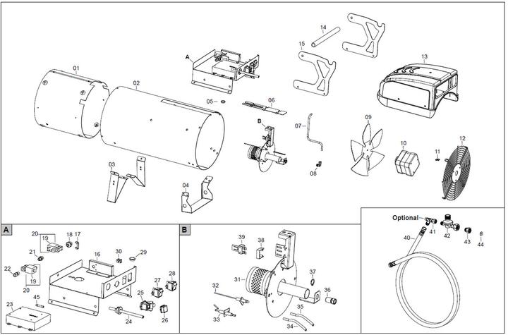 Image du produit BM2 Arcotherm Appareil de chauffage à gaz GP 30 A
