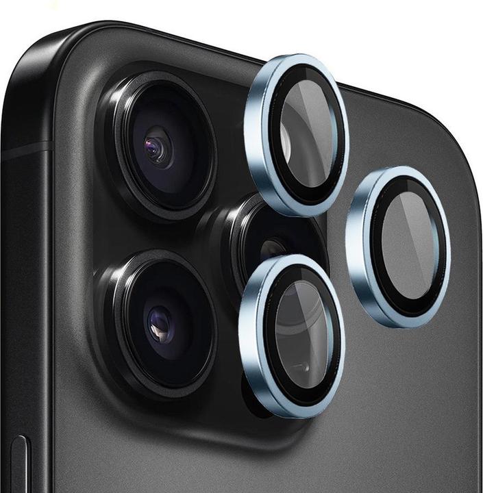 Produktbild BlueO - Original Metallrahmen Objektivschutz - iPhone 13 Pro / iPhone 13 Pro Max - Hellblau (Apple iPhone 13 Pro, Apple iPhone 13 Pro Max)