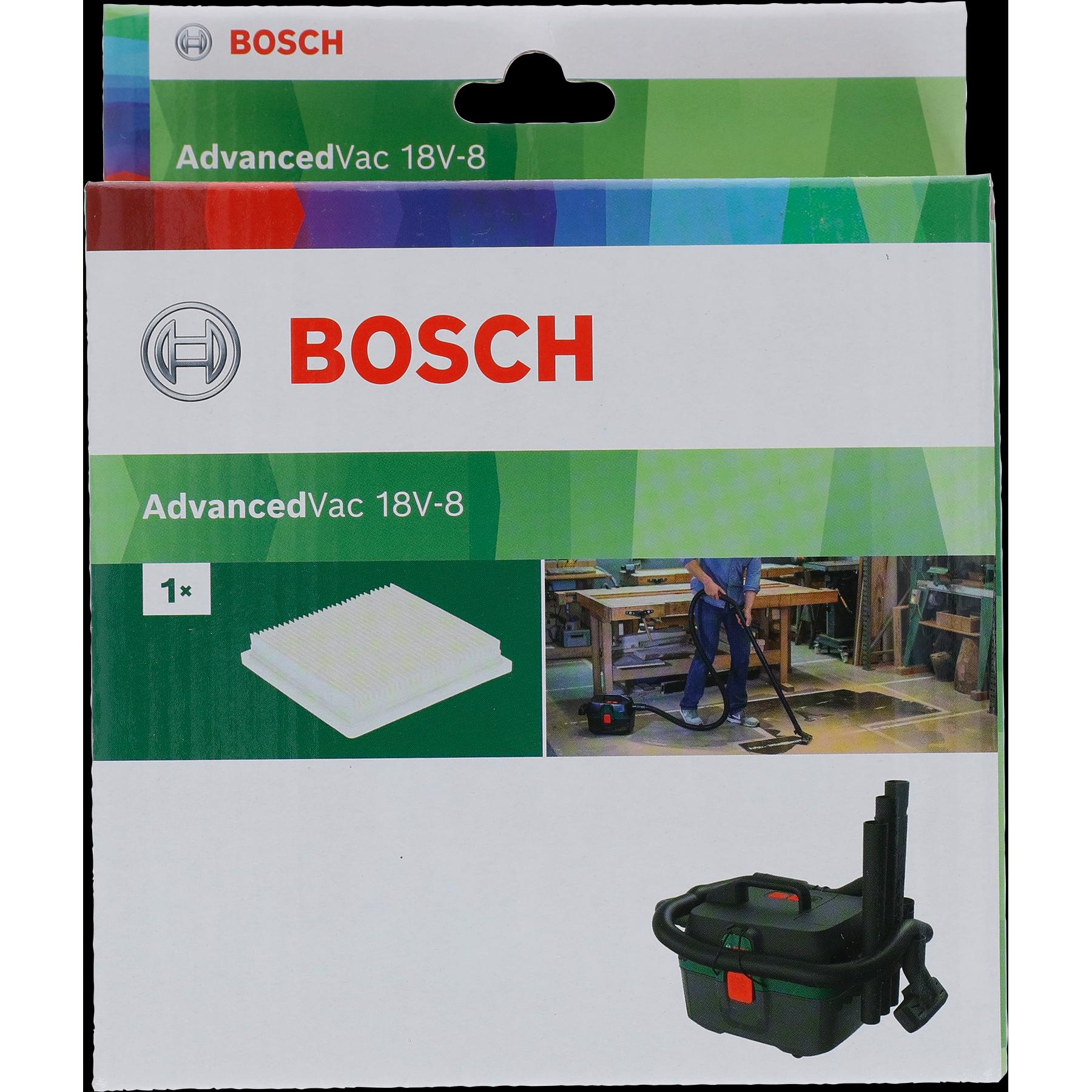 Thumbnail - Bosch Zubehör Flacher Plisseefilter, Staubsauger Zubehör, Weiss