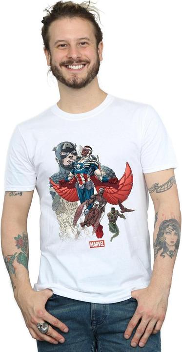 Image du produit - T-shirt CAPTAIN AMERICA FALCON EVOLUTION - Homme (XL)