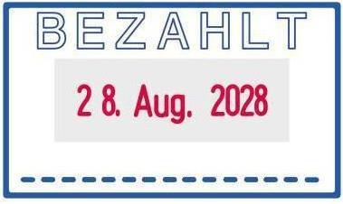 Actual product image Trodat Date stamp