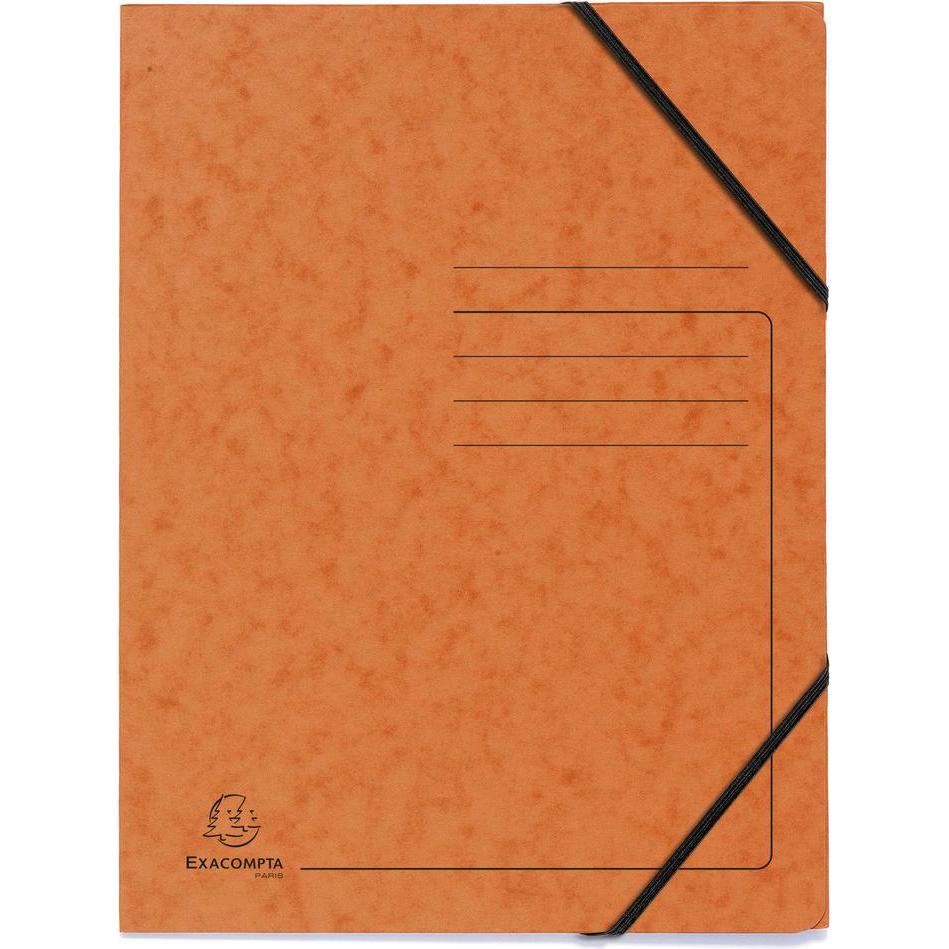 Exacompta, Mappe, 5 Eckspanner DIN A4 orange (A4, 5 x)