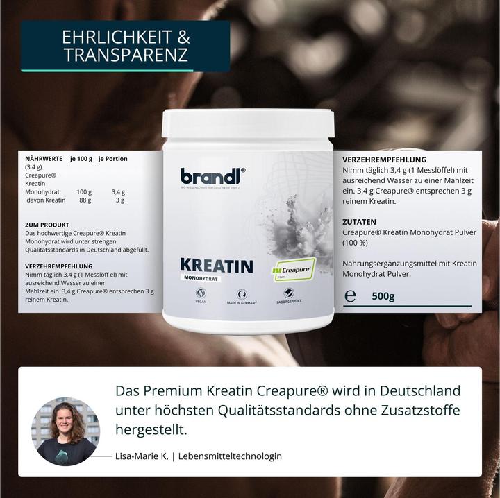 Produktbild Brandl Creapure (1 Stück, Pulver, 500 g)