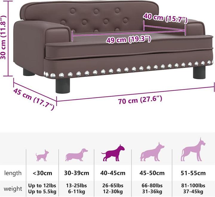 Image du produit vidaXL Hundebett (Chien)