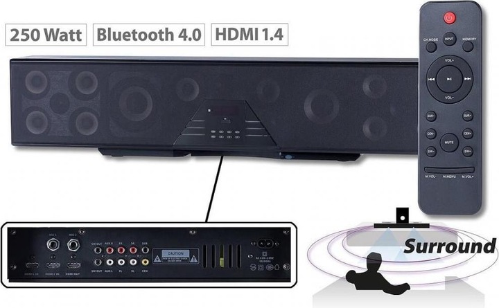 Actual product image Auvisio 6 Channel 3D Soundbar (125 W, 5.1 channels)