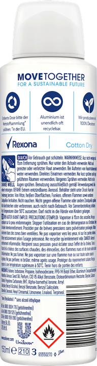 Actual product image Rexona Cotton Dry (Spray, 150 ml)