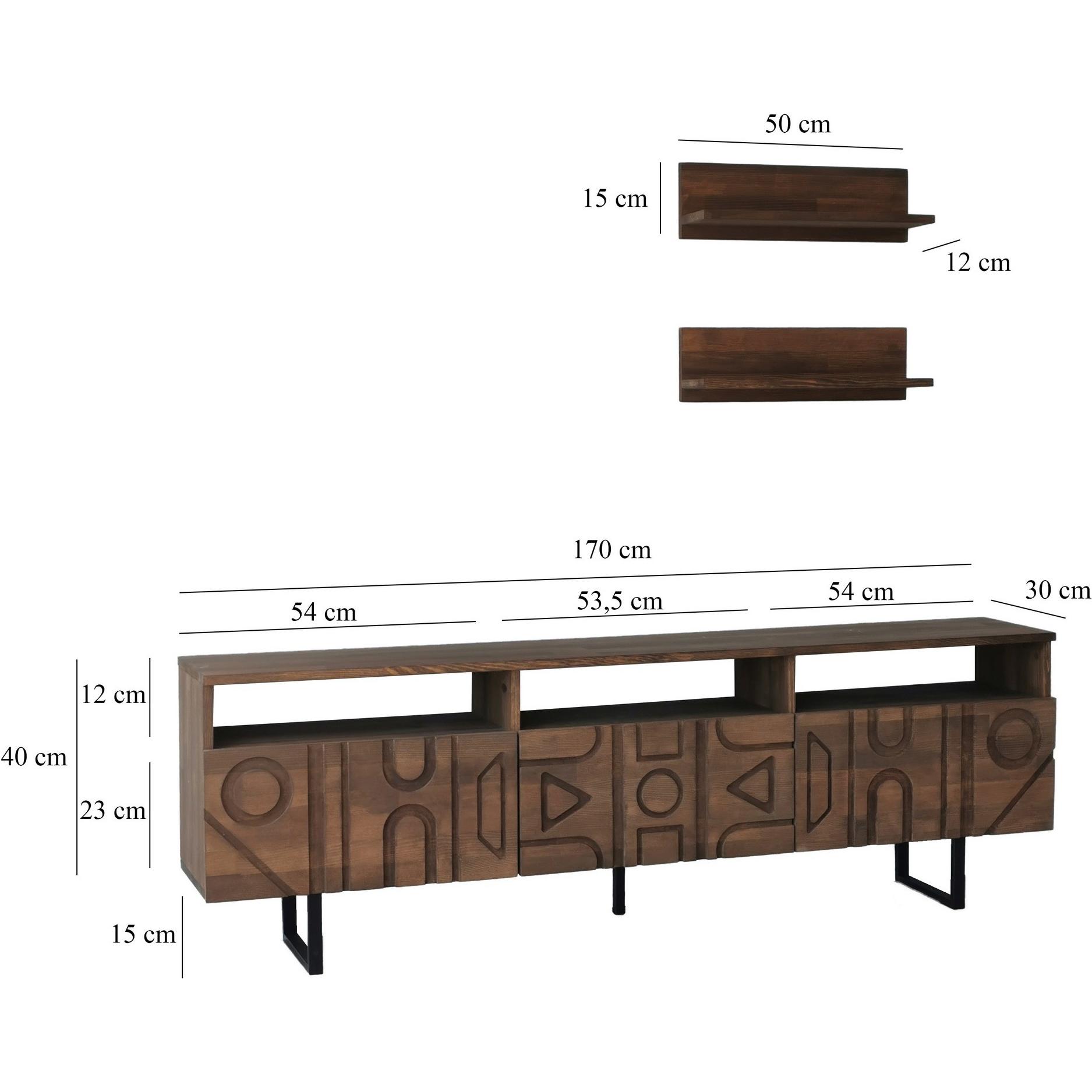 Thumbnail - Skye Decor, TV Möbel, Bryant (170 x 30 x 40 cm)