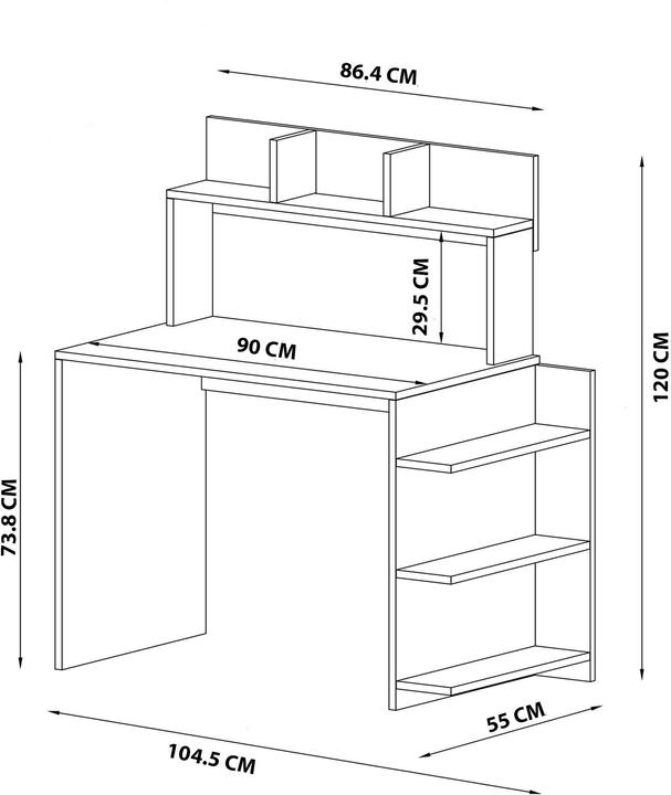 Actual product image Kalune Design Colten (104.5 x 55 x 120 cm)