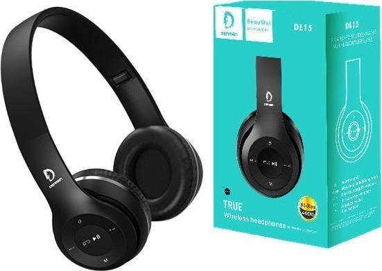 Actual product image Denmen Stereo Bluetooth Over-Ear Headphones Black Dl15 (Wireless)