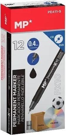 Produktbild Main paper Permanentmarker 0,4 mm für CD/DVD schwarz (12 Stück) (12x)