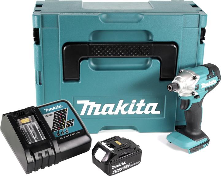 Produktbild Makita DTD 156 RM1J Akku Schlagschrauber 18V 155Nm + 1x Akku 4,0Ah + Ladegerät + Makpac