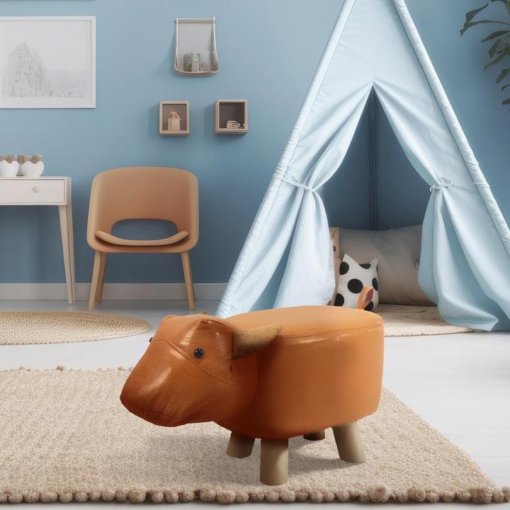 Actual product image HTI-Living Hocker für Kinder Tiermotiv Kuh (High chair)