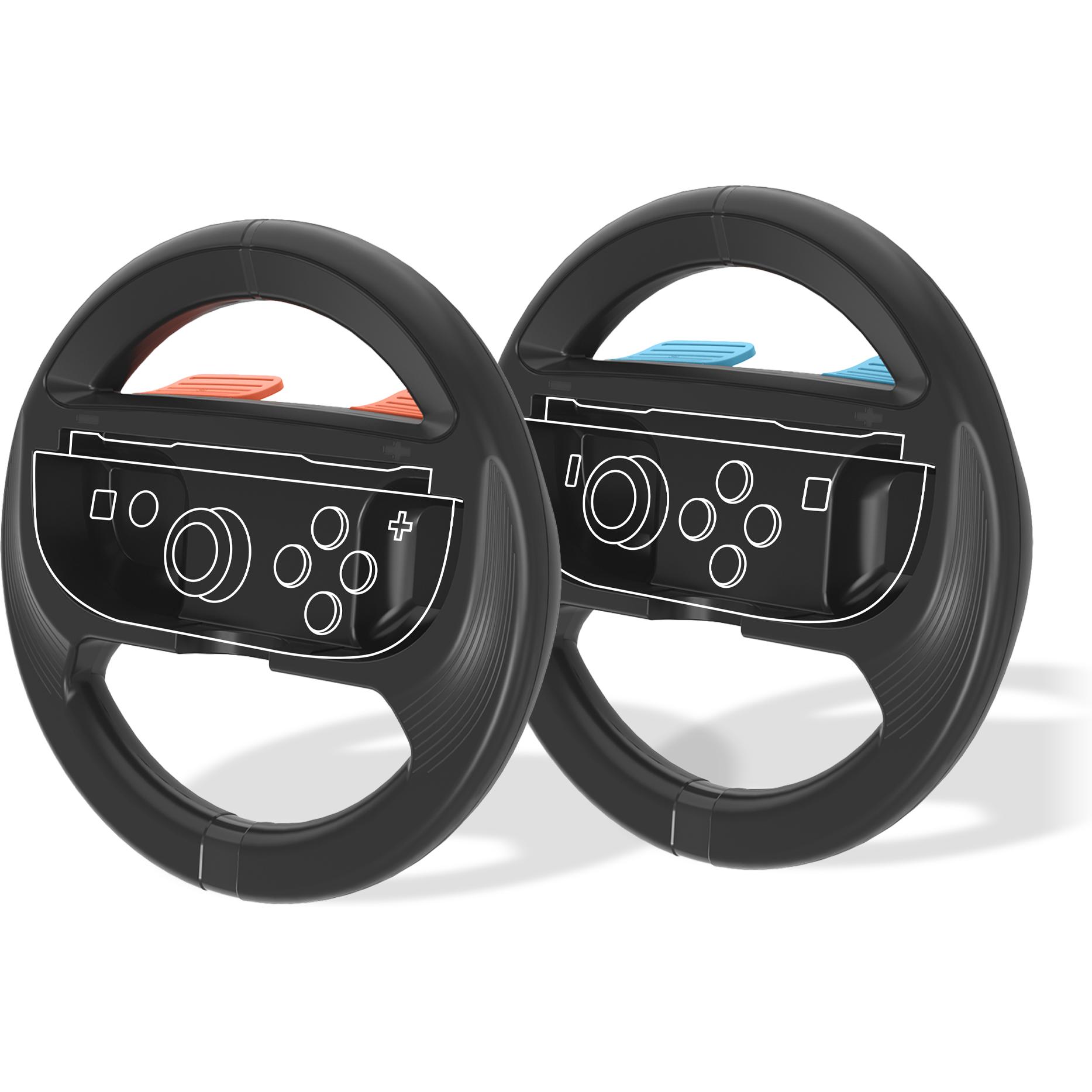 Freaks and Geeks FREAKS SWITCH 2 Coppia Volanti Joy-Con (Switch 2), Controller gaming, Nero