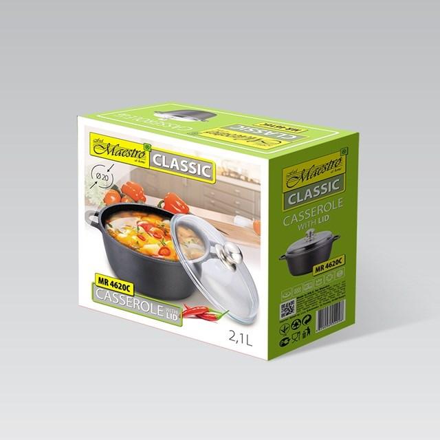 Immagine prodotto Maestro Garnek z pokrywką 20 cm 2 1 l MR-4620C (20 cm, Pentola)