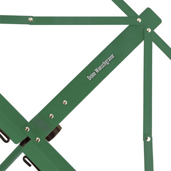 Produktbild keepdrum MUS3GR Notenständer Grün mit personalisierter Gravur