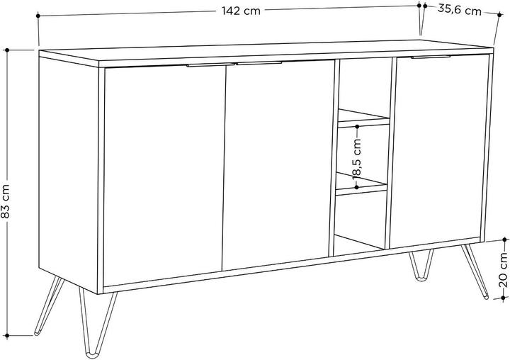 Image du produit Skye Decor Marine (142 x 35.60 x 83 cm)