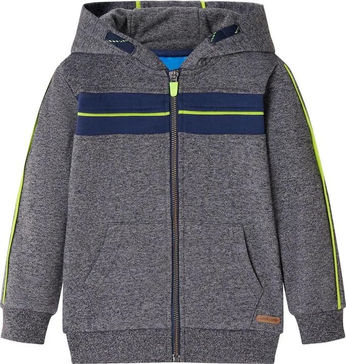 Produktbild vidaXL Kinder-Kapuzenpullover mit Reissverschluss Grau Melange (116)