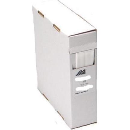 Melbye, Schrumpfschlauch, Schrumpfschlauch in MINI-BOX dünnwandig ohne Kleber 9,5/3 weiss, Länge 5 Meter