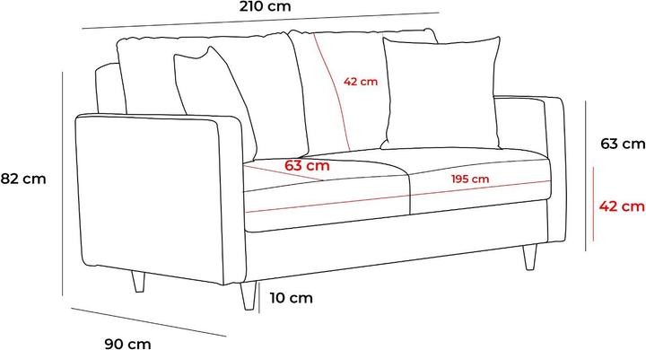 Produktbild Atelier del Sofa Marvin (3-Sitzer)