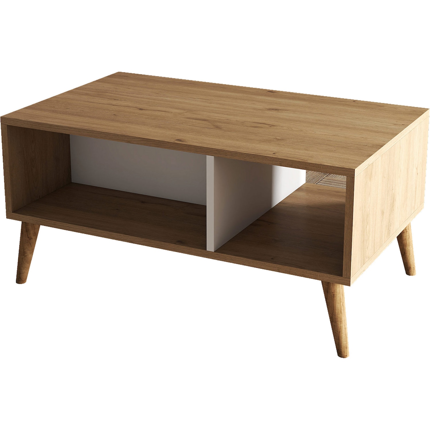 Kalune Design, Couchtisch + Beistelltisch, Nixon (90 x 41.6 x 54 cm)