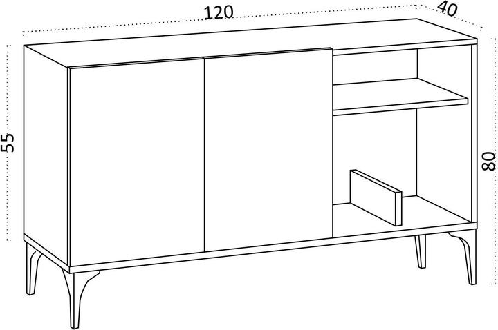 Produktbild Kalune Design Johnny (120 x 40 x 80 cm)