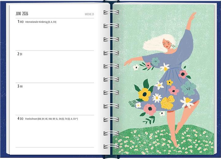 Produktbild Terminplaner 2026 Girl, you can (10 x 15,5 cm, 1 Woche / 2 Seiten)