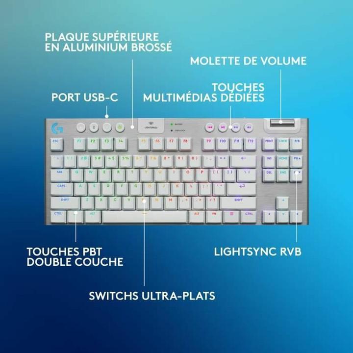 Actual product image Logitech G915 X LIGHTSPEED TKL (FR, Wireless)