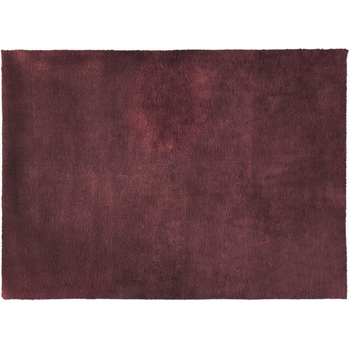 Eurofirany, Teppich, EMILIO Deko-Teppich mit Fellstruktur, 60X90 cm, Farbe: Bordeauxrot (60 x 90 cm)