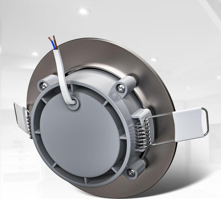 Produktbild B.K.Licht LED Einbauleuchten-Set, matt-nickel, 6xLED-Modul/4,9W (480 lm)