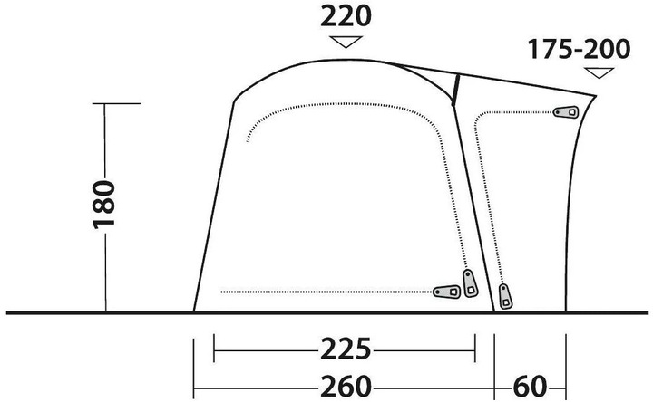 Produktbild Outwell Bremburg Air (Vorzelt, 21.10 kg, 1 Person)