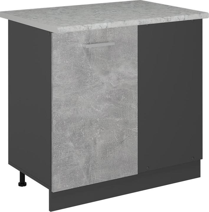 Anthrazit, Beton, Marble-Weiss