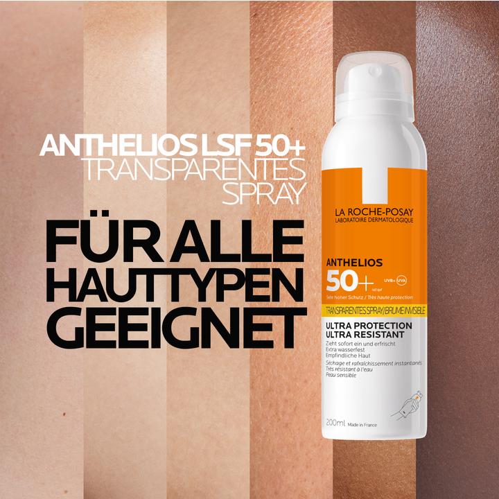 Actual product image La Roche Posay Anthelios Transparent Spray Ultra-light sun protection spray (Sun spray, SPF 50+, 200 ml)