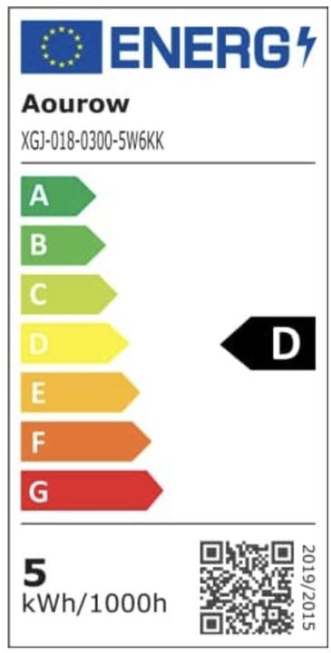 Energie-Label Lumina Swiss Luxa (500 lm)