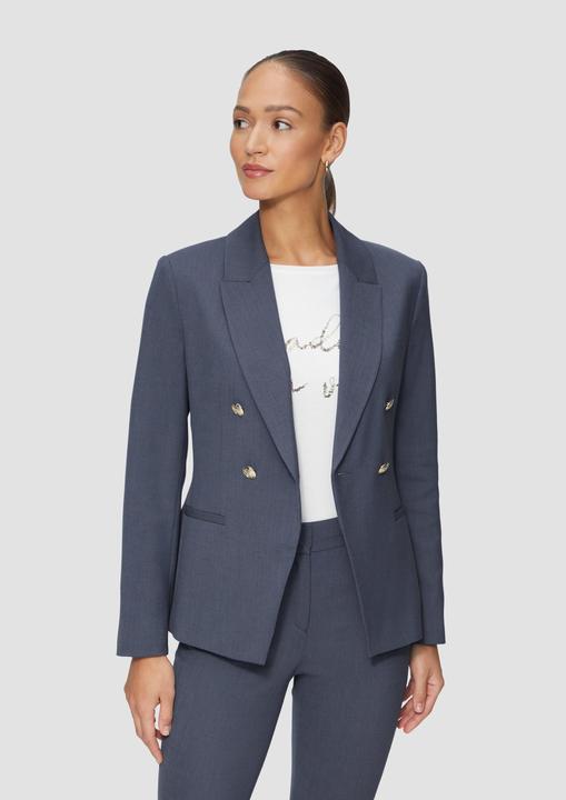 Produktbild S.Oliver Indoor-Blazer Doppelreihiger Blazer im Slim Fit (48)