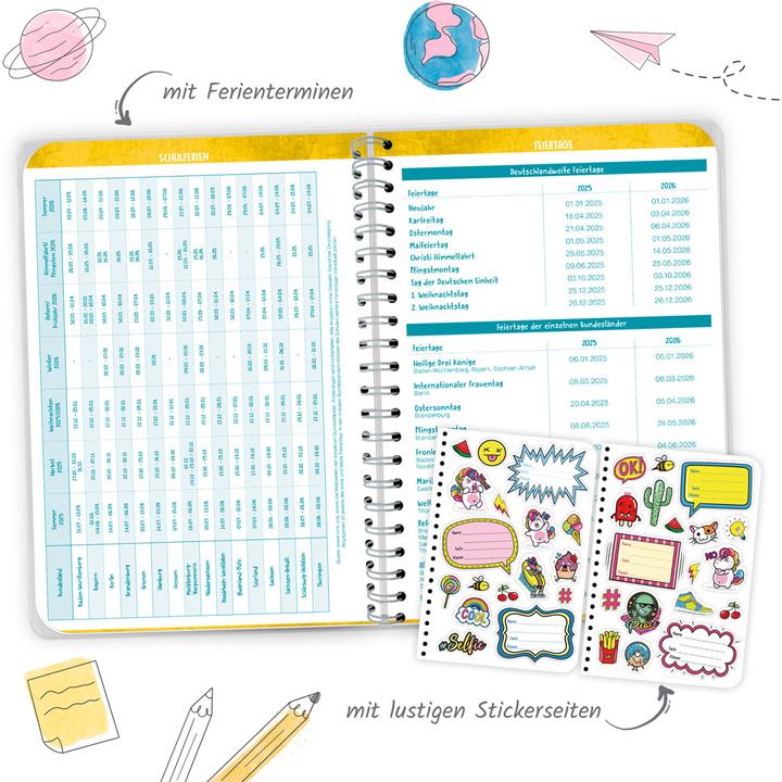 Produktbild Grundschulplaner So Sweet 25/26 (A5, Deutsch)