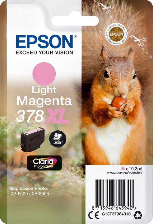 Produktbild Epson Singlepack Light Magenta 378xl (LM)