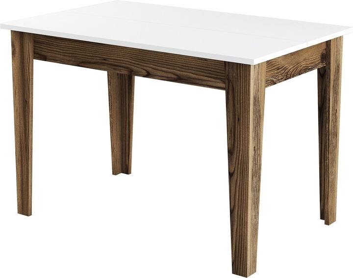 Walnut and white