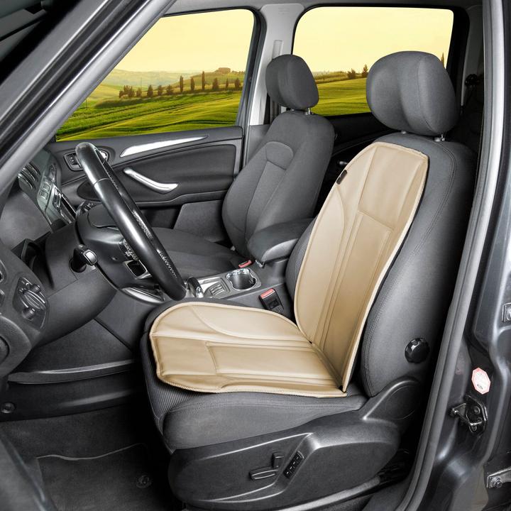 Actual product image Walser Ravenna beige faux leather seat cover