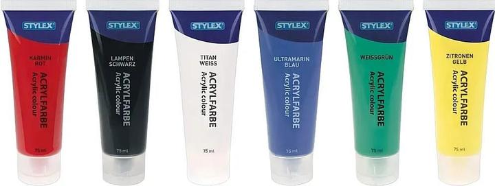 Produktbild Stylex Acrylfarben 6er Set (75 ml)