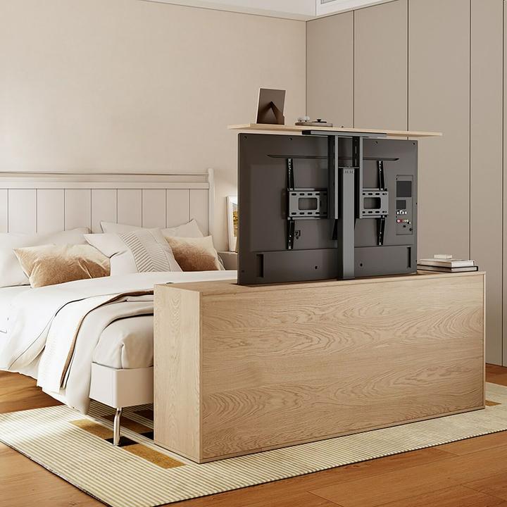 Actual product image Maclean Uchwyt do telewizora MC-866T, elektryczny, wysuwany, TUYA (Table)